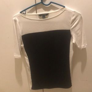 Ralph Lauren Color Block Top, Navy & White